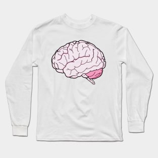 Colorful Brain Line Art small Long Sleeve T-Shirt